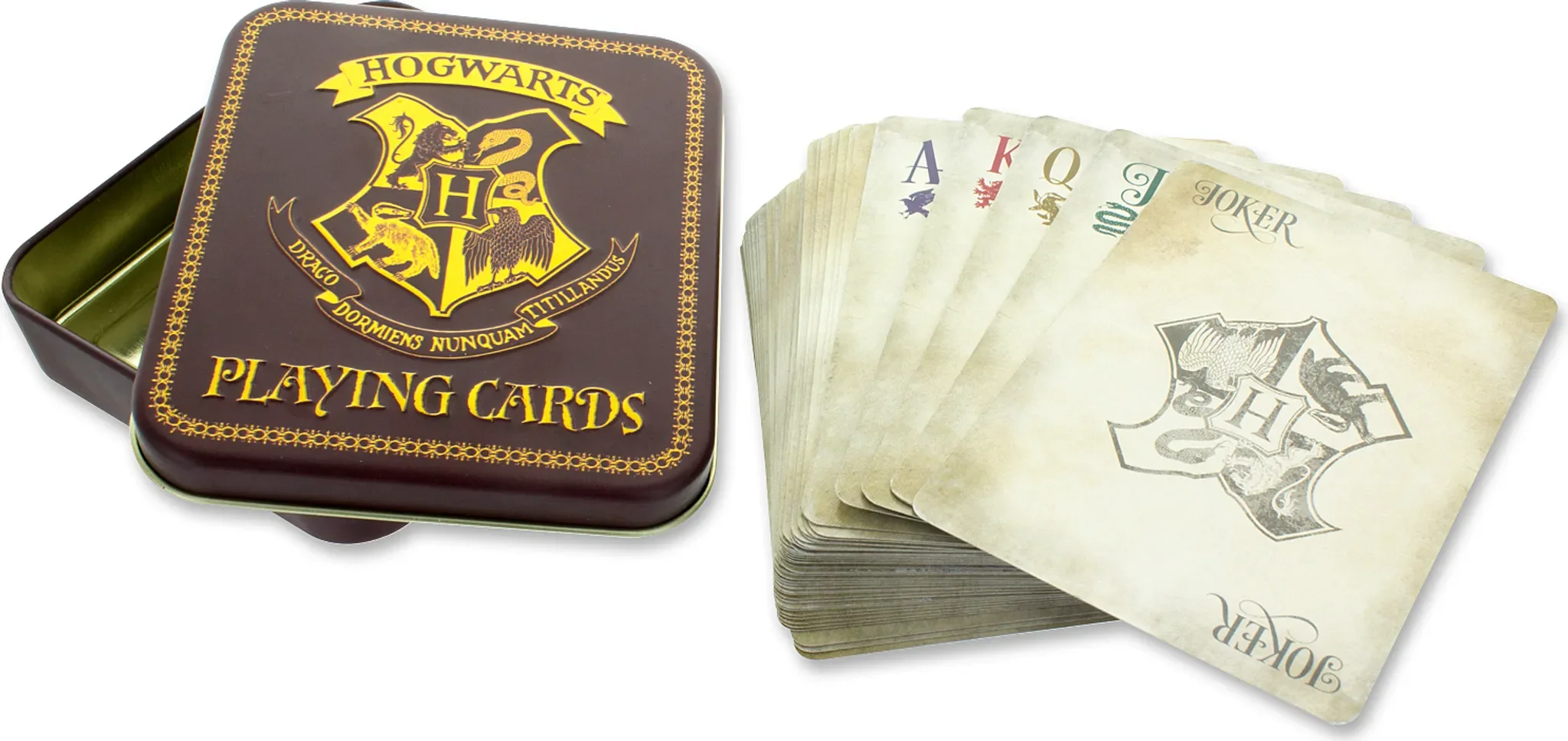 Harry Potter Spielkarten – Hogwarts, in Metalldose