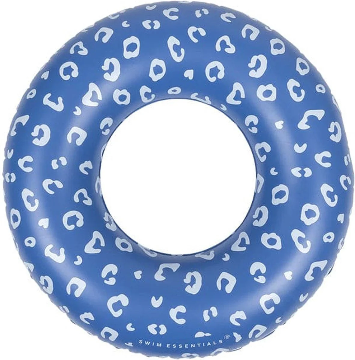 SWIM ESSENTIALS Schwimmring 90 cm aufblasbar Blau Leopard