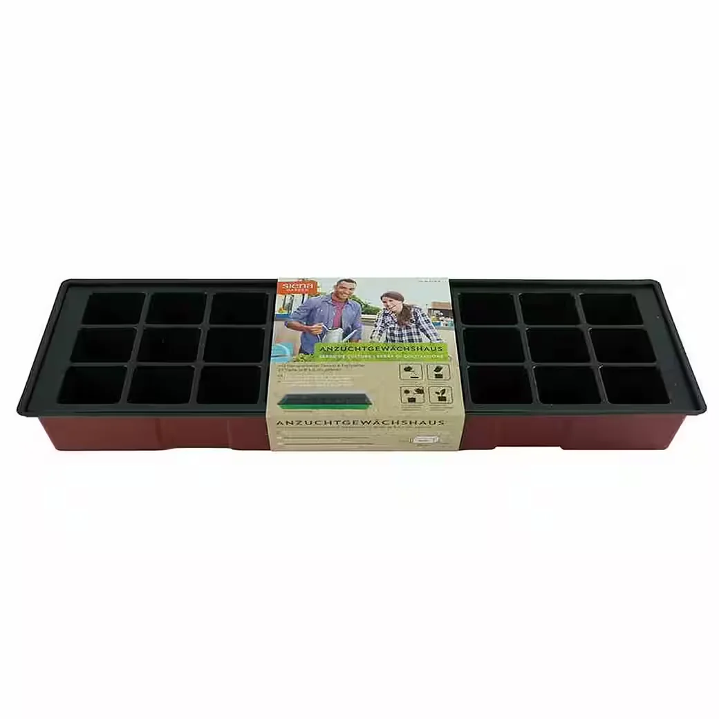 SIENA GARDEN Anzuchtgewächshaus Kunststoff 492x152x105 mm mit Deckel