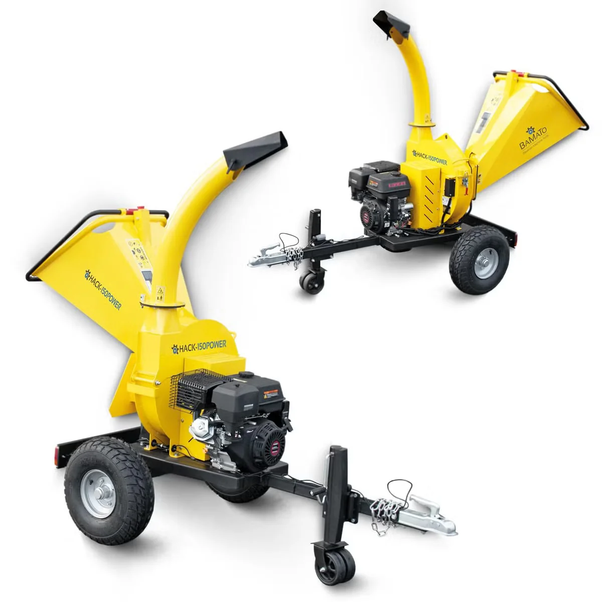BAMATO HACK-150POWER Benzin-Holzhäcksler E-Start 9,0 kW 420 ccm