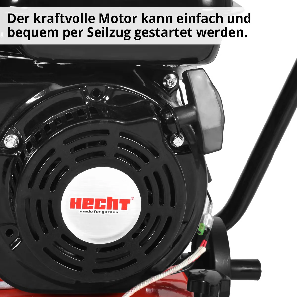 HECHT 6208 Benzin Gartenhäcksler 7 PS Schredder mit Hochauswurf