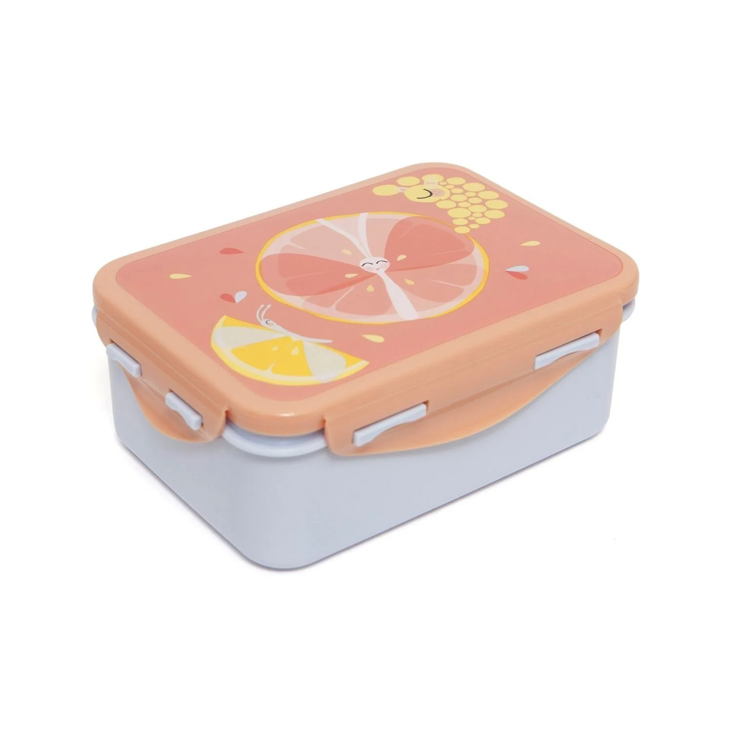 PETIT MONKEY Kinder Lunchbox Brotdose mit Motiven 17 x 13 x 6,5 cm