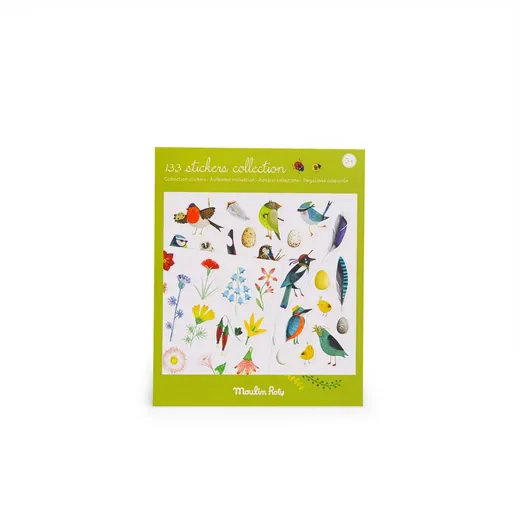 MOULIN ROTY Stickerset Der Botaniker Kreativset mit 133 Stickern