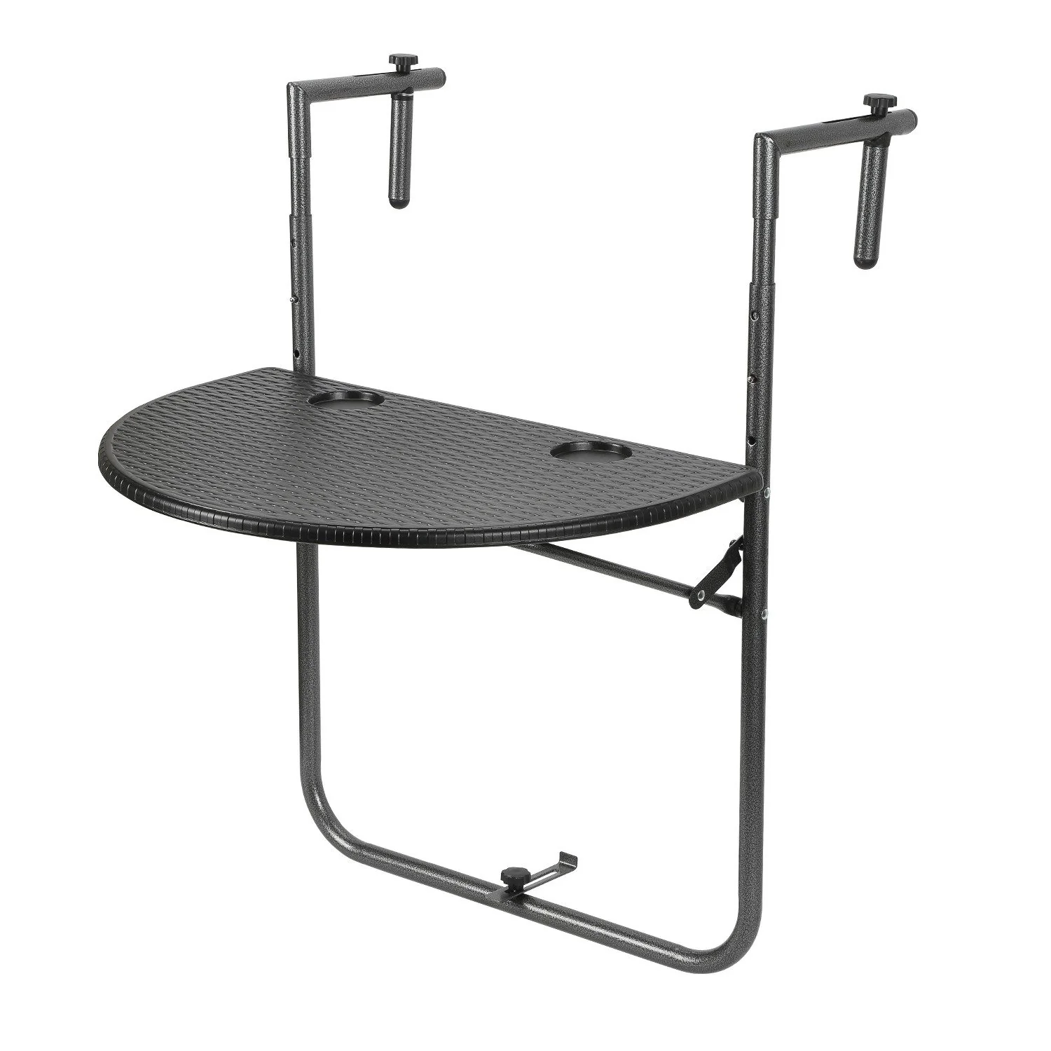 CLANMACY Balkon Hängetisch klappbar 84x60x64 cm bis 20 kg Traglast