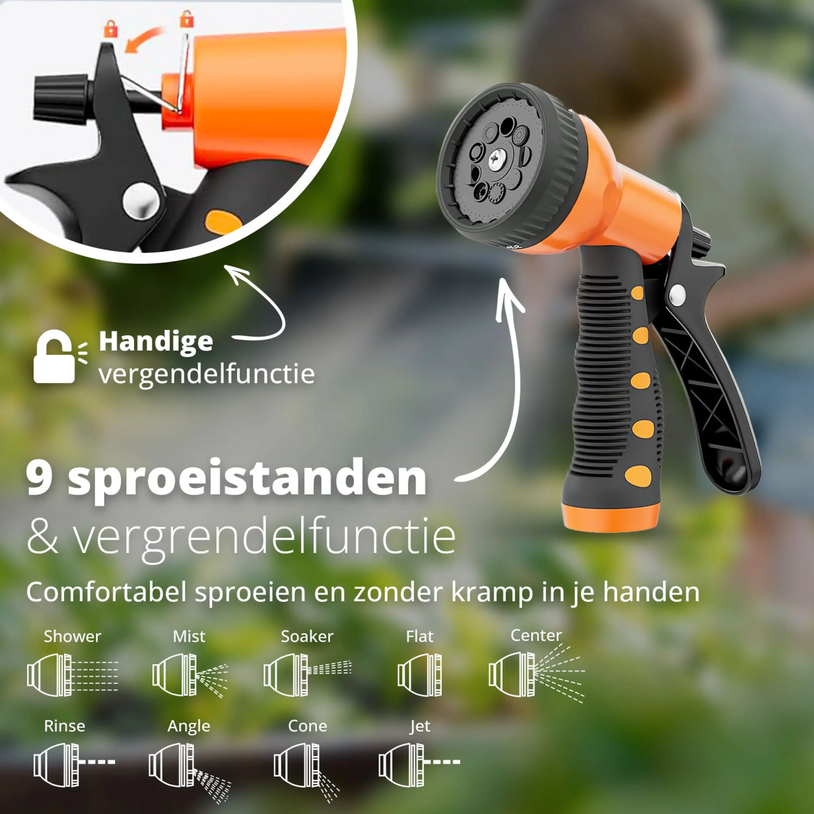 FlinQ Ausziehbarer Gartenschlauch 30 m flexibler Wasserschlauch