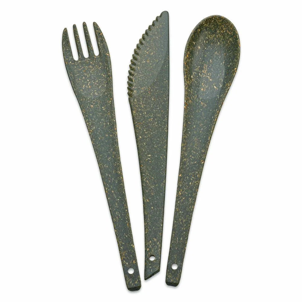 Besteck-Set Rio Nature Ash Grey – 3-teilig für 1 Person