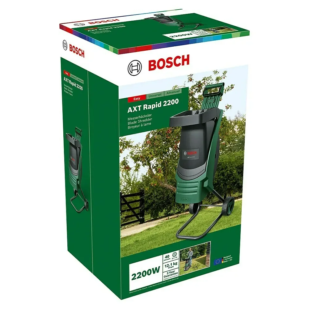Bosch Elektro-Gartenhäcksler AXT Rapid 2200, 2200 W Messerhäcksler