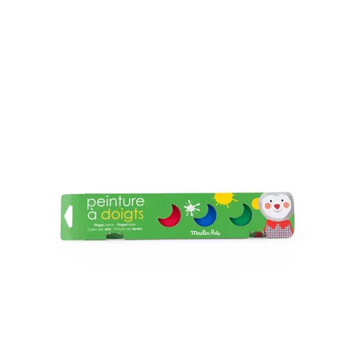 Moulin Roty Popipop Fingerfarben Set 6 Töpfchen für Kinder