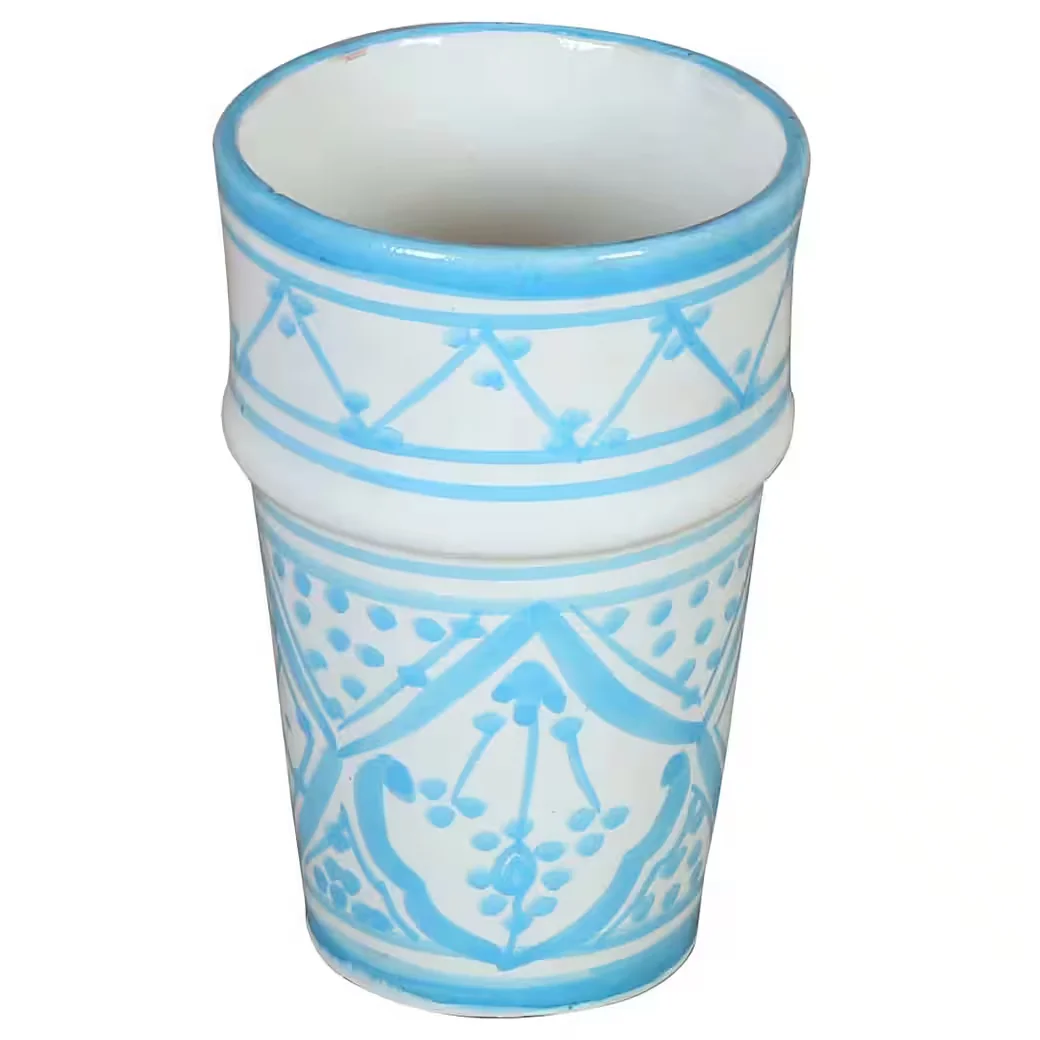 CASAMORO Sakina marokkanische Keramik Kaffeetasse, handbemalt
