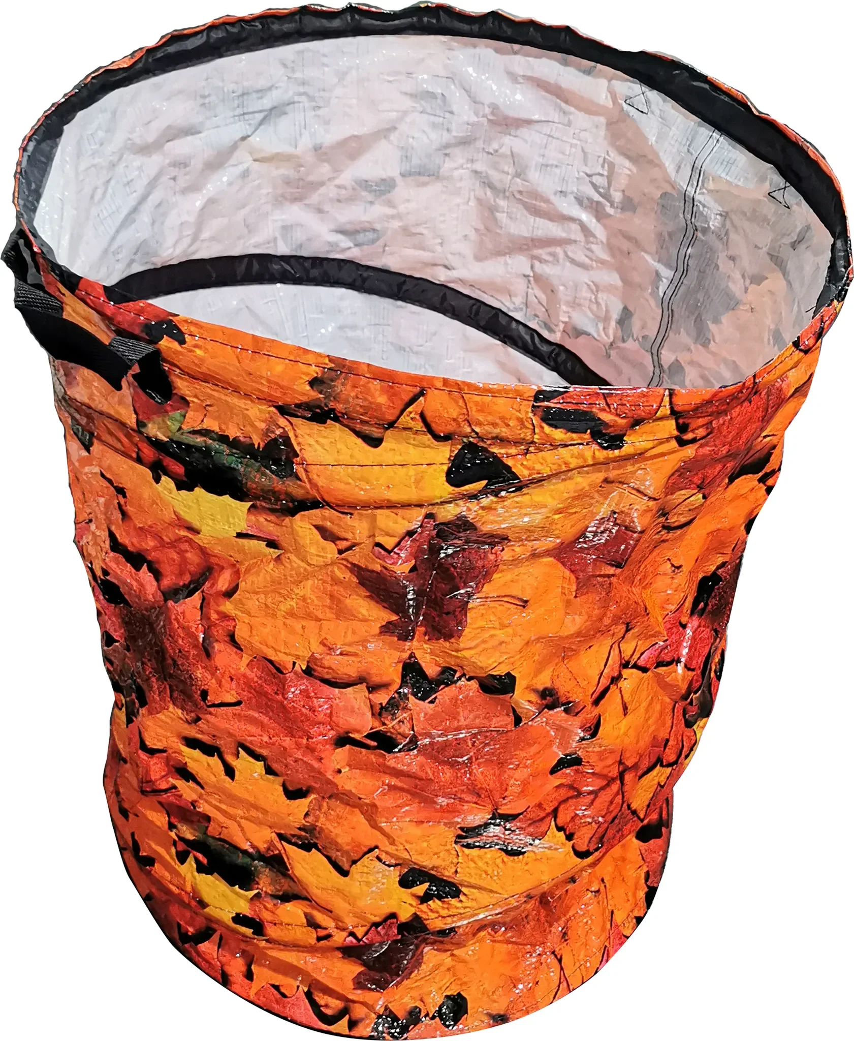 Dehner Gartenabfallsack Pop-Up – 120 L, Ø 44 cm, Polyethylen, Orange
