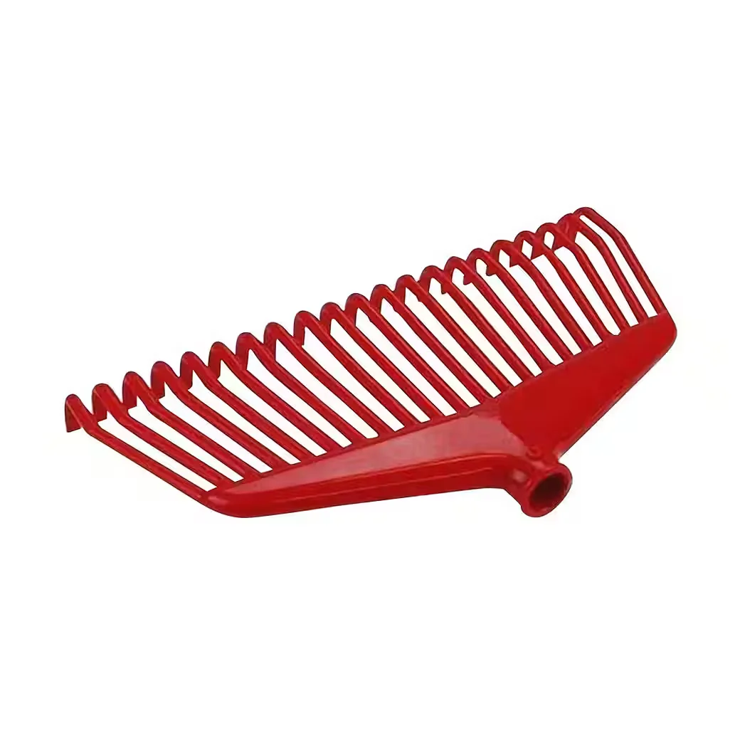 POLAR GARTEN Nylon Laubbesen rot 40 cm Arbeitsbreite 21 Zinken leicht