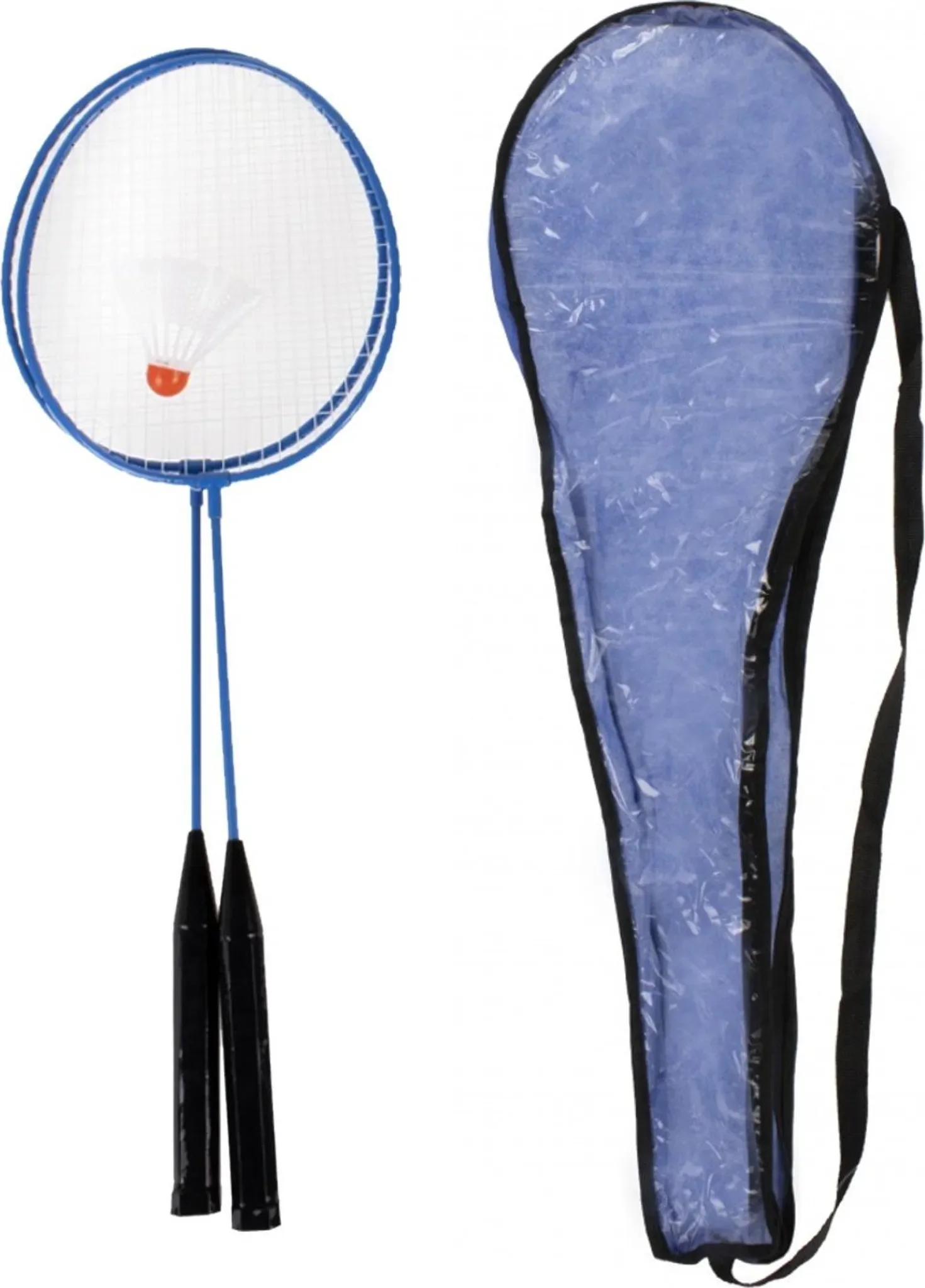 Badminton-Set mit 2 Metallschlägern – Outdoor-Spiel für 2–4 Personen