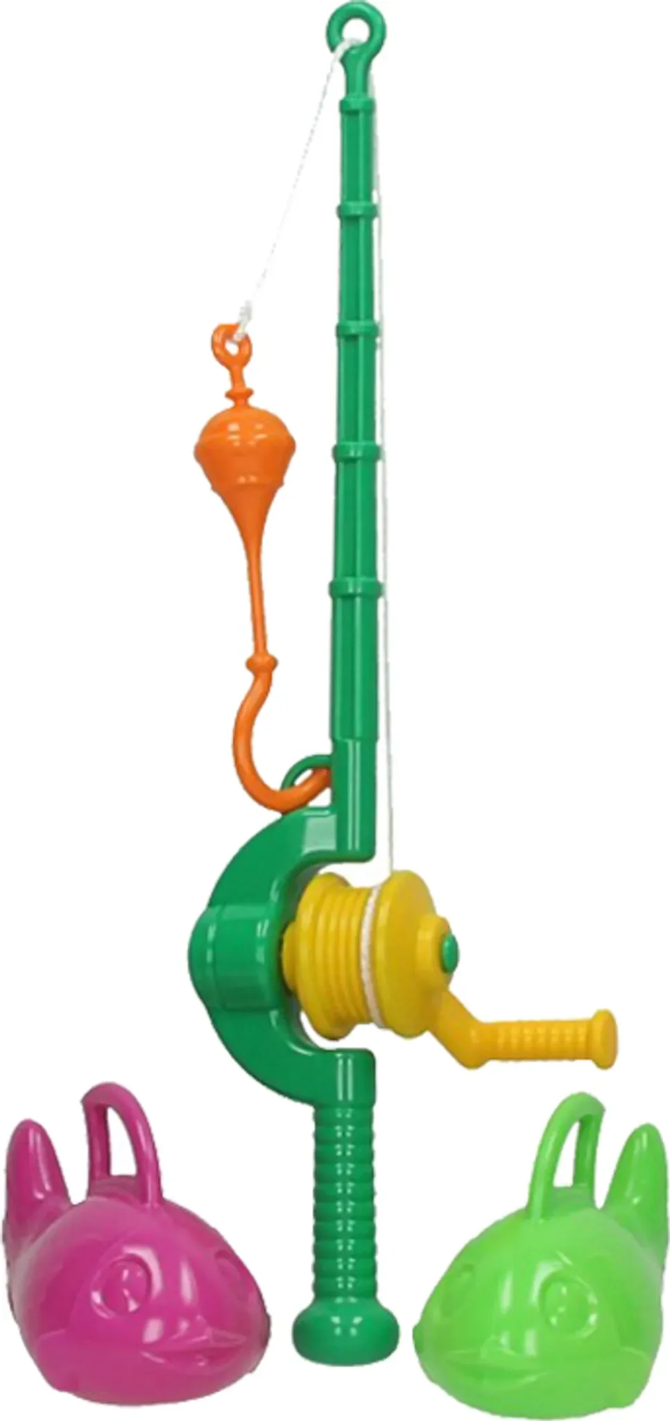 Angelspiel für Kinder – Angelrute mit 2 Fischen