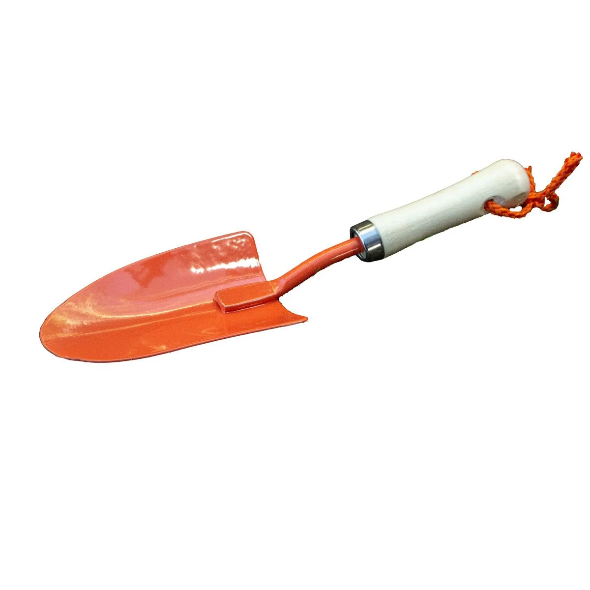 ANTIKAS Kinder-Schaufel Schippe aus Eisen Orange Gartengerät