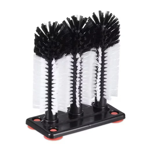 Relaxdays Reinigungsbürsten-Set 3-teilig Gläserspülbürste