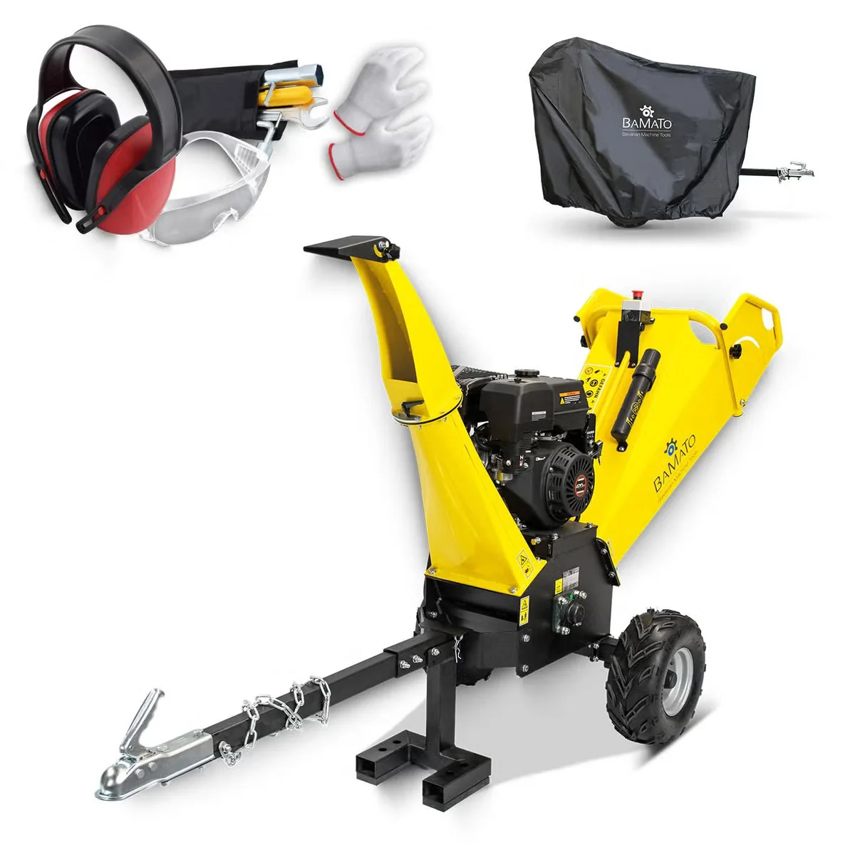 BAMATO HACK-150 Gartenhäcksler Benzin 120 mm 9 kW 2000 U/min