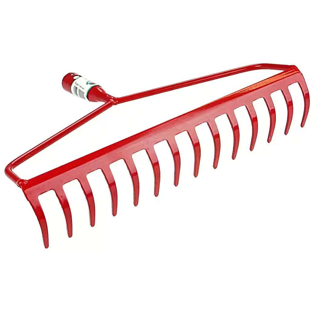 POLAR GARTEN Bügelrechen 2244 14 Zinken 33,5 cm Arbeitsbreite für Laub