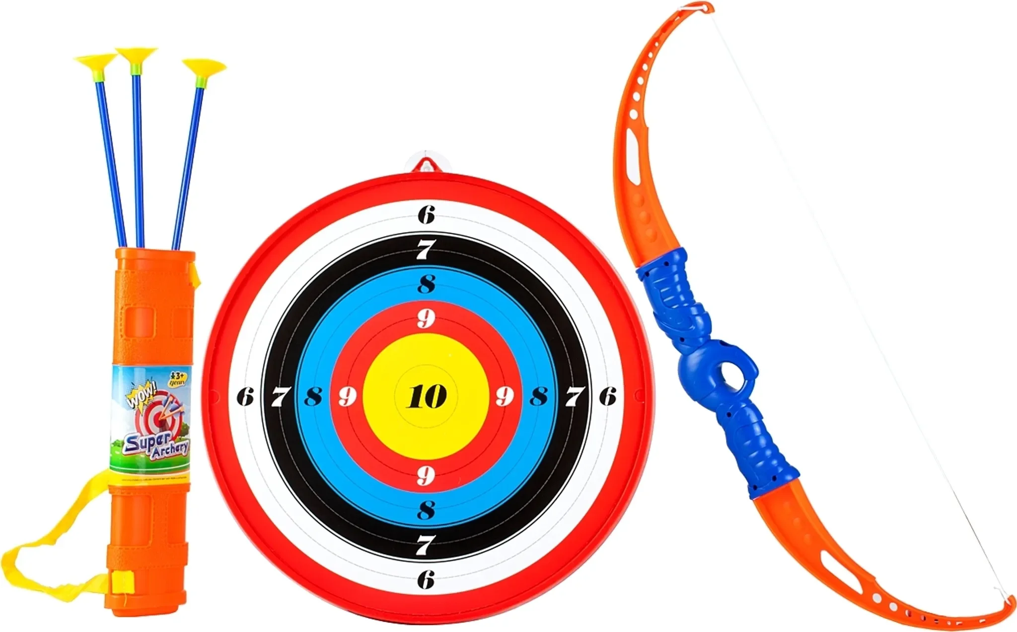 Kinderbogen-Set mit Saugnapfpfeilen – Bogenschießen für Kinder ab 3 Jahren